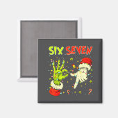 Six Seven 67 Funny Hand-sign Christmas Meme  マグネット (正面/裏面)