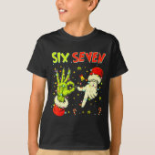 Six Seven 67 Funny Hand-sign Christmas Meme  Tシャツ (正面)