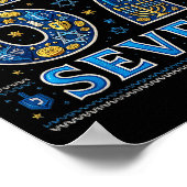 Six Seven 67 Hanukkah Festival Of Lights Quote  ポスター (角)