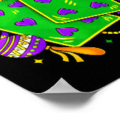 Six Seven 67 Mardi Gras Funny Mardi Gras Parade Me ポスター (角)