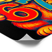 Six Seven 67 Meme 6 7 Cat Youth Boy Girl  ポスター (角)