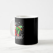 Six Seven 67 Meme 6 7 Elf Santa Christmas コーヒーマグカップ (正面左)