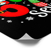 Six Seven 67 Meme 6 7 Elf Santa Christmas ポスター (角)