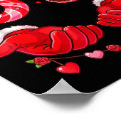 Six Seven 67 Meme 6 7 Valentines Day Heart Men Wom ポスター (角)