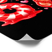 Six Seven 67 Meme 6 7 Valentines Day Heart Men Wom ポスター (角)