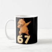 Six Seven 67 Meme Capybara Funny 67 Capybara For K コーヒーマグカップ (左)