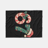 Six Seven 67 Meme Christmas  フリースブランケット (正面(横))