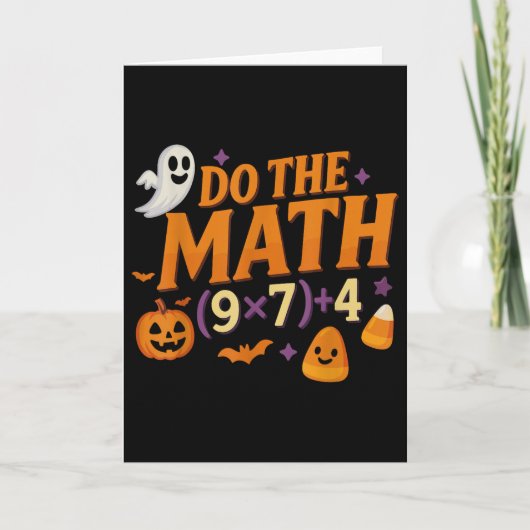 Six Seven 67 Meme Do The Math Halloween Alpha Gen  カード (正面)