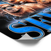 Six Seven 67 Meme Funny Capybara Bootleg Graphic  ポスター (角)