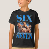 Six Seven 67 Meme Funny Capybara Bootleg Graphic  Tシャツ (正面)