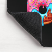 Six Seven 67 Meme Funny Donut Ice Cream Drip Numbe マウスパッド (コーナー)