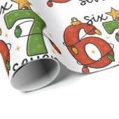 Six Seven 67 Meme Funny Xmas Christmas ラッピングペーパー (ロールコーナー)