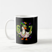 Six Seven 67 Meme Goose With Jester Hat &amp; Bead コーヒーマグカップ (左)