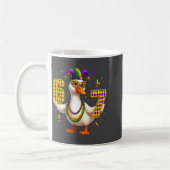 Six Seven 67 Meme Goose With Jester Hat &amp; Bead コーヒーマグカップ (左)