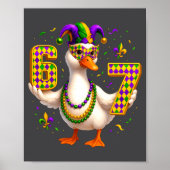 Six Seven 67 Meme Goose With Jester Hat &amp; Bead ポスター (正面)