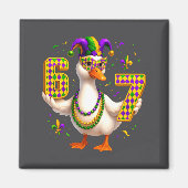 Six Seven 67 Meme Goose With Jester Hat &amp; Bead マグネット (正面)