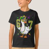 Six Seven 67 Meme Goose With Jester Hat &amp; Bead Tシャツ (正面)