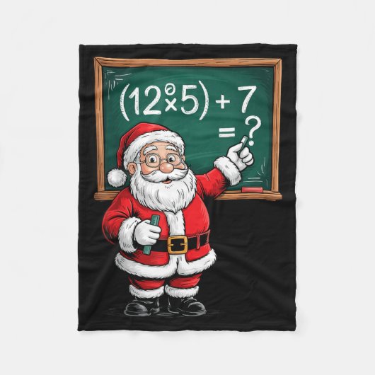 Six Seven 67 Meme Santa Math Teacher Christmas Men フリースブランケット (正面)