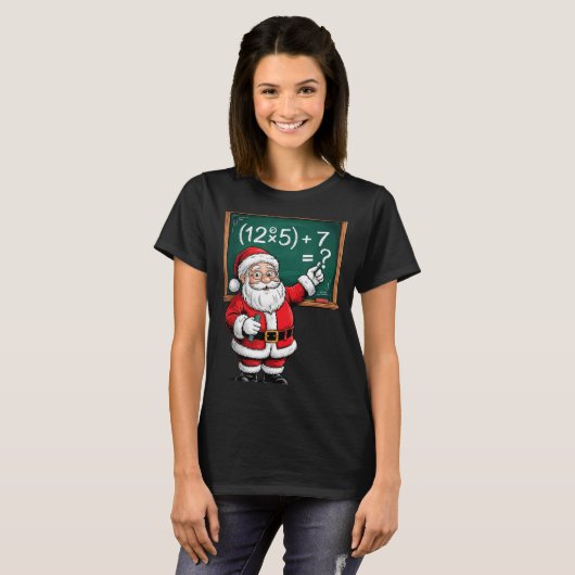 Six Seven 67 Meme Santa Math Teacher Christmas Men Tシャツ (正面フル)