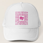 Six Seven 67 Pink Graphic  キャップ (正面)
