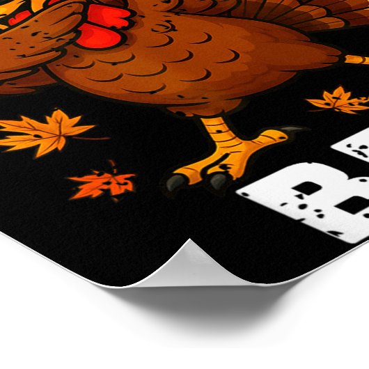 Six Seven 67 Thanksgiving Meme Funny Thankful Turk ポスター (角)