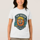 SIX SEVEN 6/7 – スキルを見せろ キッズTシャツ トライブレンドTシャツ (正面)