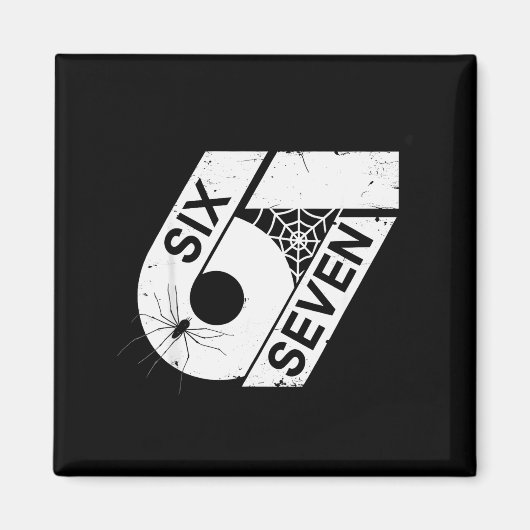 Six Seven 6 7 ミーム 6 7 ハロウィンコスチューム _1 マグネット (正面)