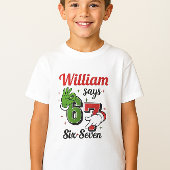 Six Seven 6•7 - 男の子のためのクリスマスTシャツ Tシャツ