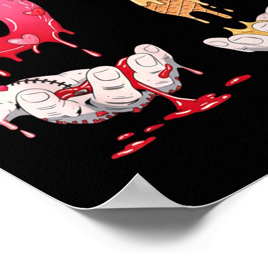 Six Seven 6 7 67 Funny Matching Valentines Day Cou ポスター (角)