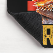 Six Seven 6 7 67 Meme Funny Bearded Dragon Design  マウスパッド (コーナー)