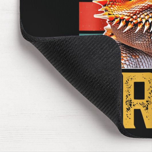 Six Seven 6 7 67 Meme Funny Bearded Dragon Design マウスパッド (コーナー)