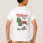 Six Seven 6•7 - Boys Christmas T- shirt Tシャツ (裏面)