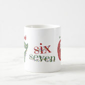 Six Seven 6 7 Bruh Christmas Holiday コーヒーマグカップ (中央)