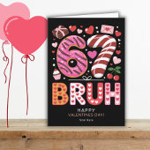 Six Seven 6 7 Bruh Classroom Valentines Day Black カード