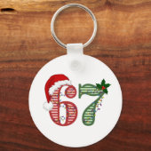 Six Seven 6 7 Christmas Holiday キーホルダー (正面)