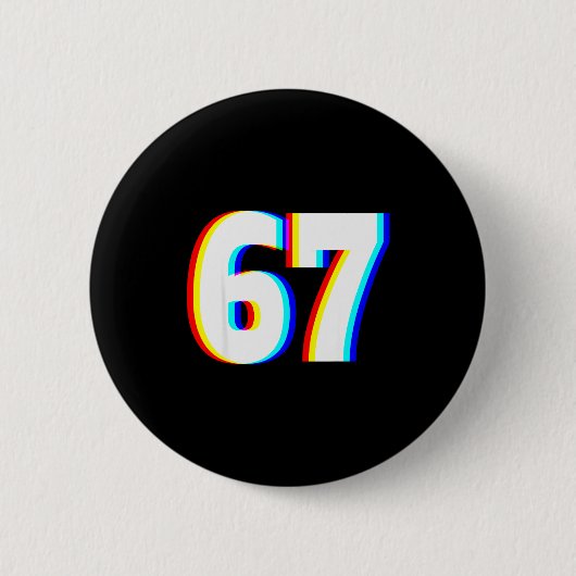 Six Seven 6 7 Edm オプティカル・イリュージョン 缶バッジ (正面)