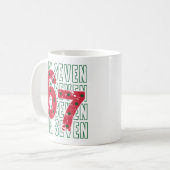 Six Seven 6 7 Funny Meme Mug コーヒーマグカップ (正面左)