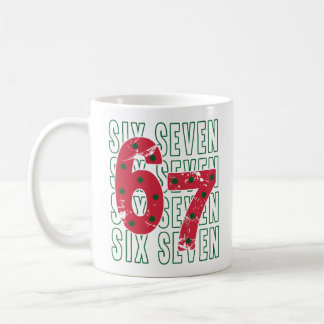 Six Seven 6 7 Funny Meme Mug コーヒーマグカップ