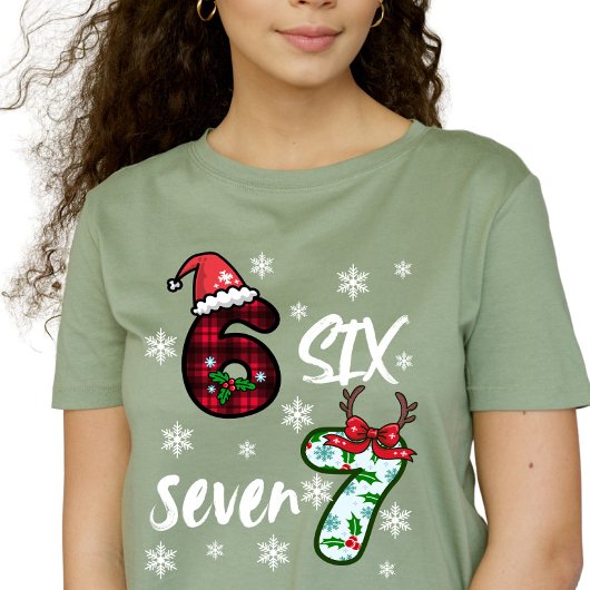 Six Seven 6 7 Gen Alpha Meme Christmas  Tシャツ