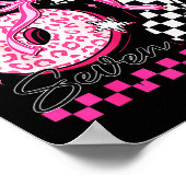 Six Seven 6 7 Leopard Checkered 67 Meme Teacher Wo ポスター (角)