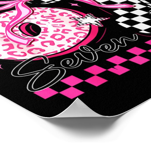 Six Seven 6 7 Leopard Checkered 67 Meme Teacher Wo ポスター (角)