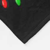 Six Seven 6 7 Meme Dabbing Santa Gingerbread Chris フリースブランケット (角)