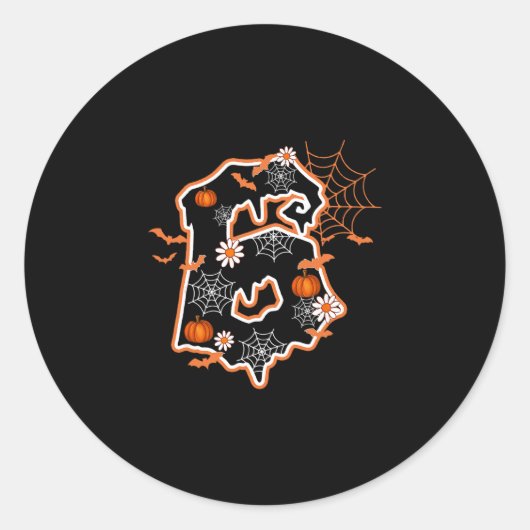 Six Seven 6 7 Meme Funny 67 Costume Design Couples ラウンドシール (正面)