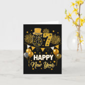 Six Seven 6 7 Meme Funny Happy New Year 67 2026 カード (黄色い花)