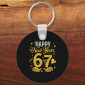 Six Seven 6 7 Meme Funny Happy New Year 67 Men Wom キーホルダー (正面)