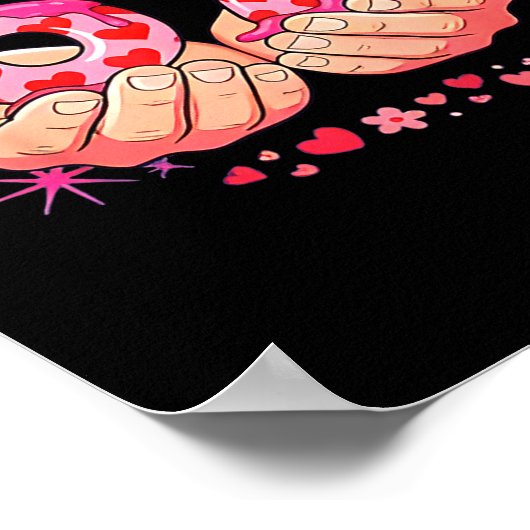 Six Seven 6 7 Meme Heart Drip Valentine’s Day Boy ポスター (角)