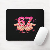 Six Seven 6 7 Meme Heart Drip Valentine’s Day Boy マウスパッド (マウス)