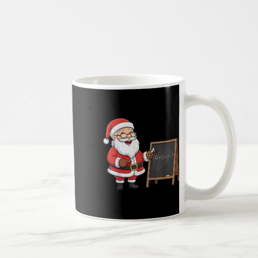 Six Seven 6 7 Meme Santa Christmas Xmas Teacher Nu コーヒーマグカップ (右)