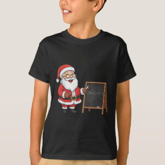 Six Seven 6 7 Meme Santa Christmas Xmas Teacher Nu Tシャツ