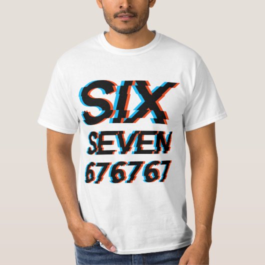 Six Seven 6-7 Meme Tシャツ (正面)